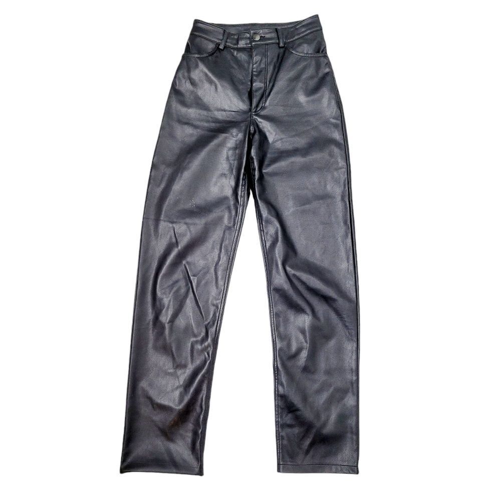 Dynamite Black Faux leather Pants Size: 00